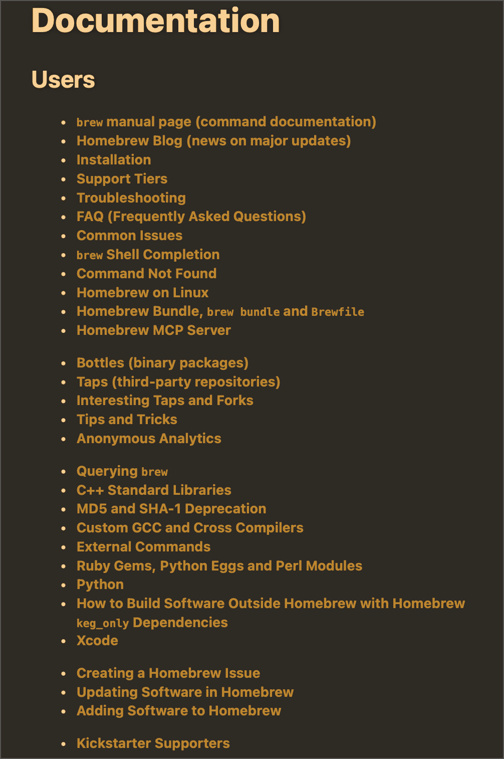 brew-documentation
